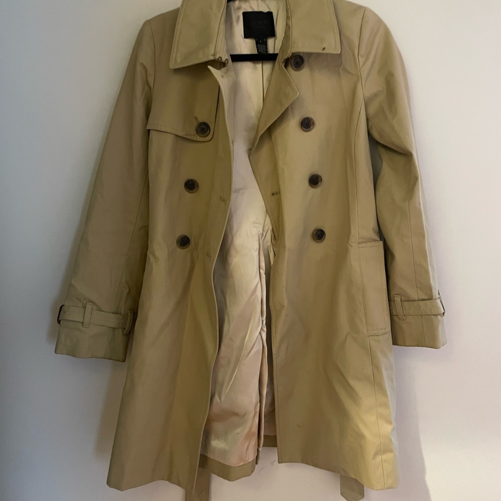 J. Crew Classic Beige Trench Coat